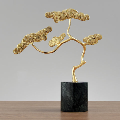 Brass Welcoming Pine Ornaments And Home Accessories