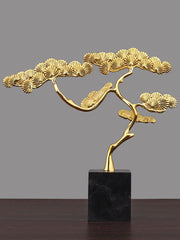 Brass Welcoming Pine Ornaments And Home Accessories